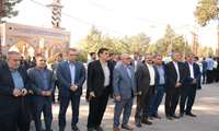 آیین غبارروبی گلزار شهدای شهرستان خرم‌آباد به مناسبت هفته نیروی انتظامی
